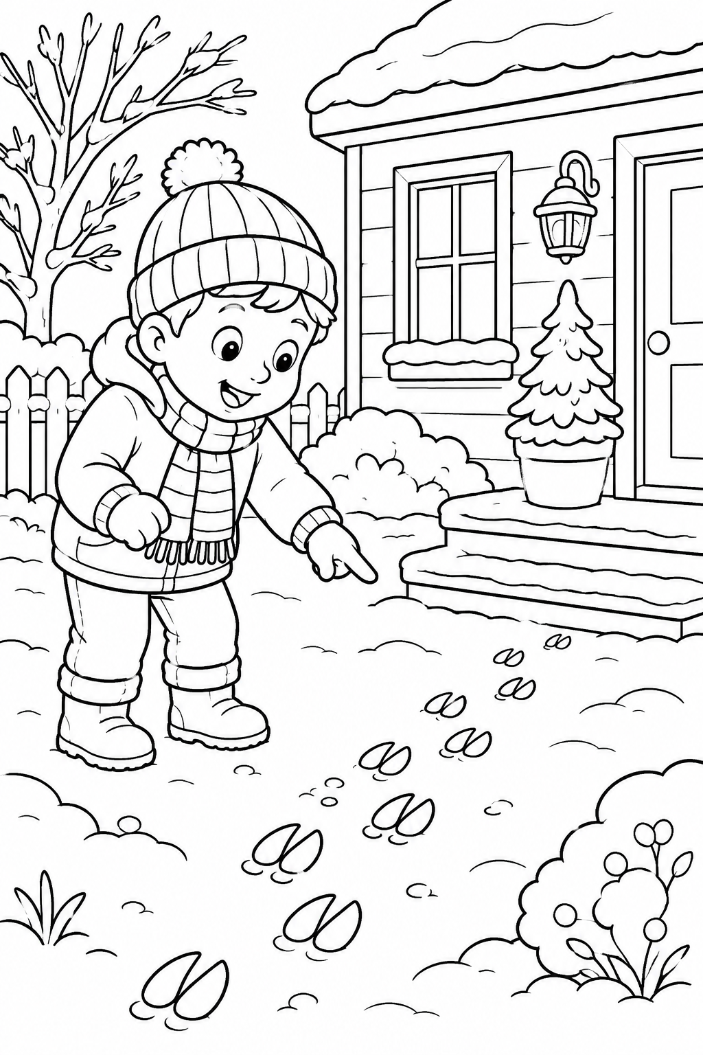 Holiday coloring page
