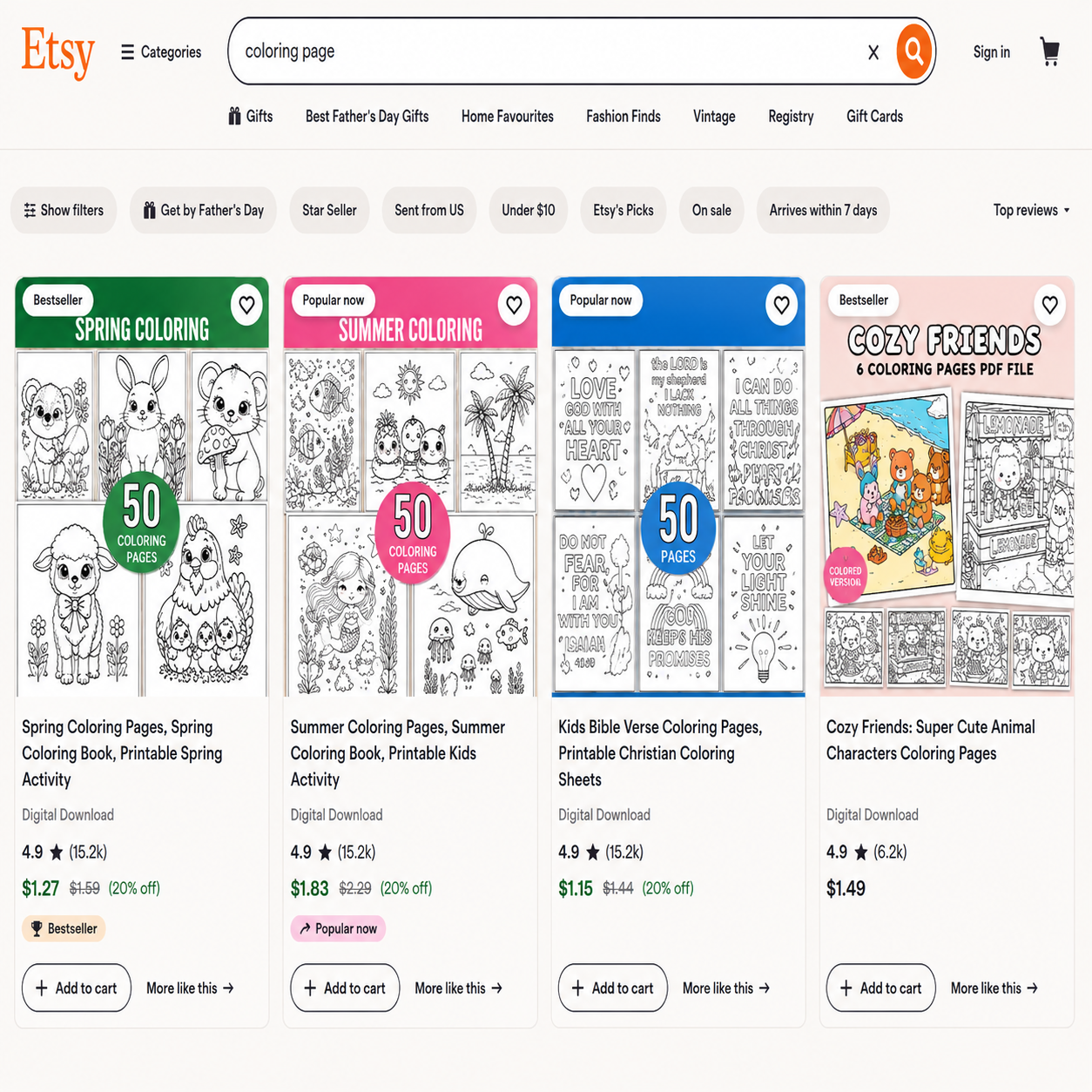 Etsy Coloring Book Proof