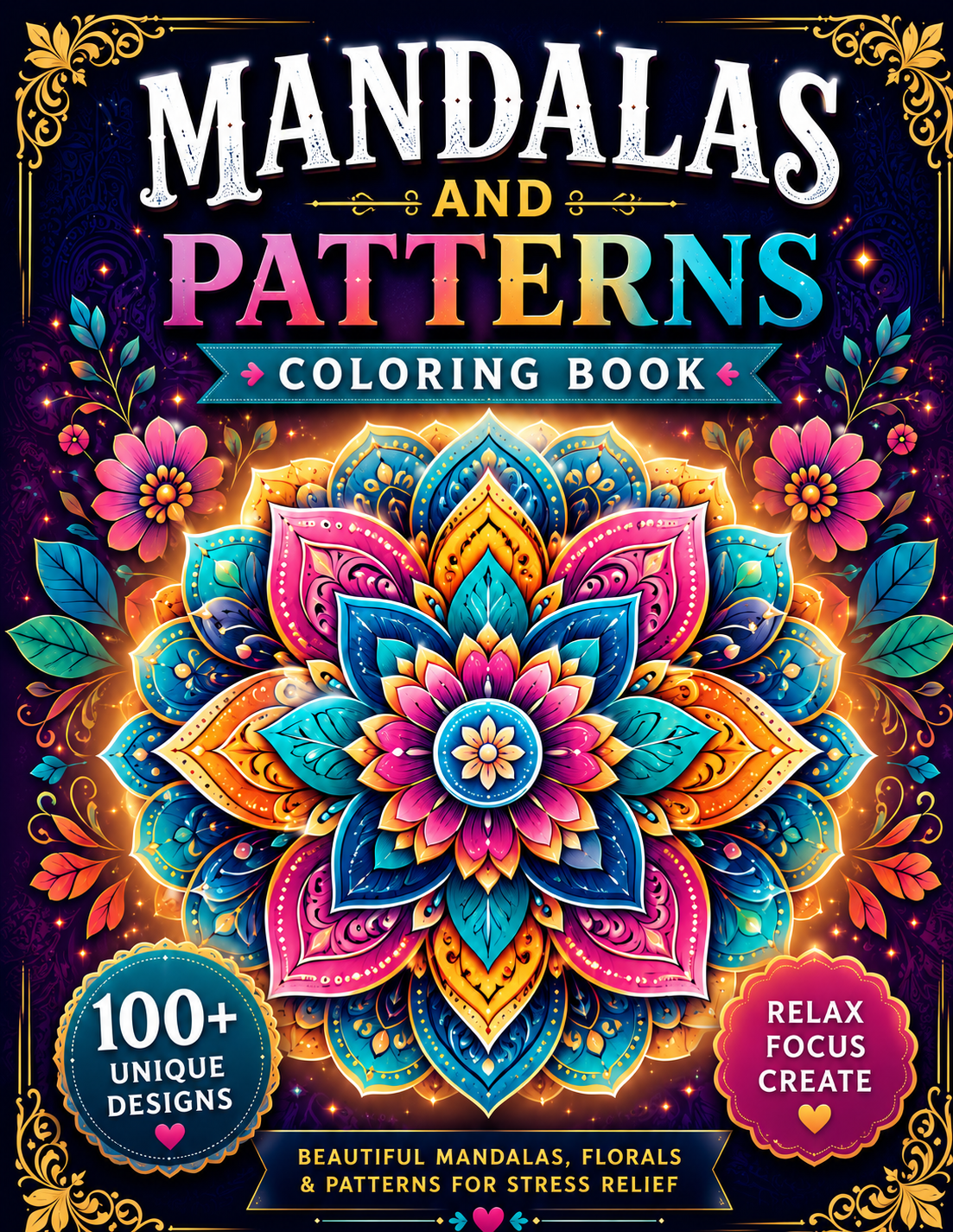 Mandalas & Patterns Coloring Book