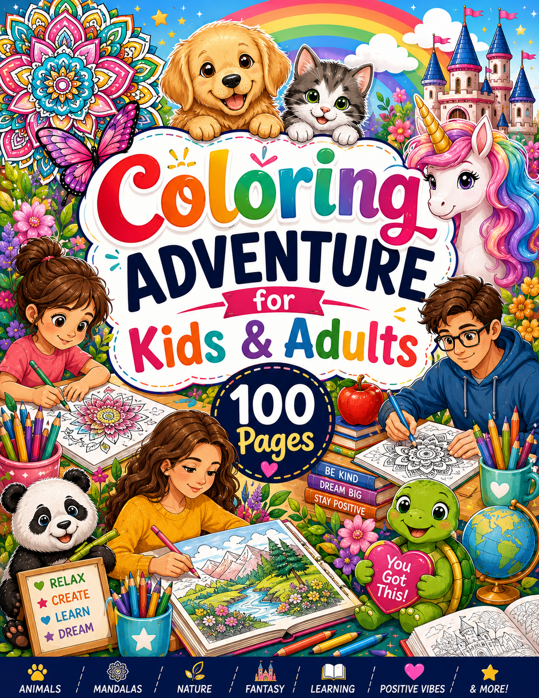Coloring Book For Kids & Adults