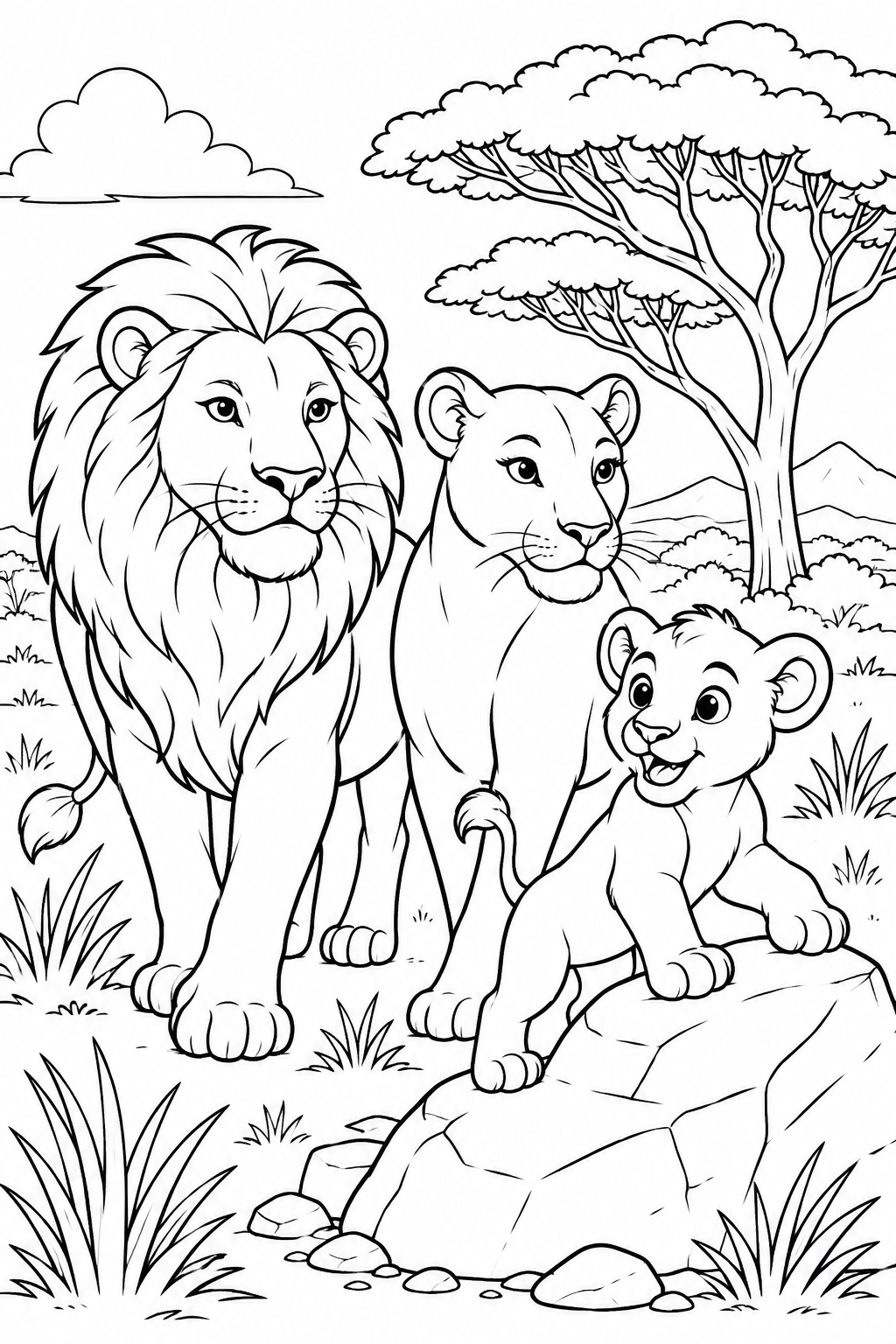 Animals coloring page